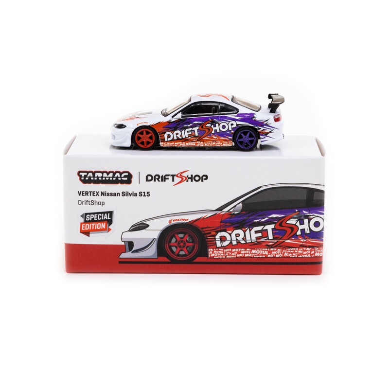 Miniature Nissan Silvia S15 DriftShop (Tarmac Works, Vertex)