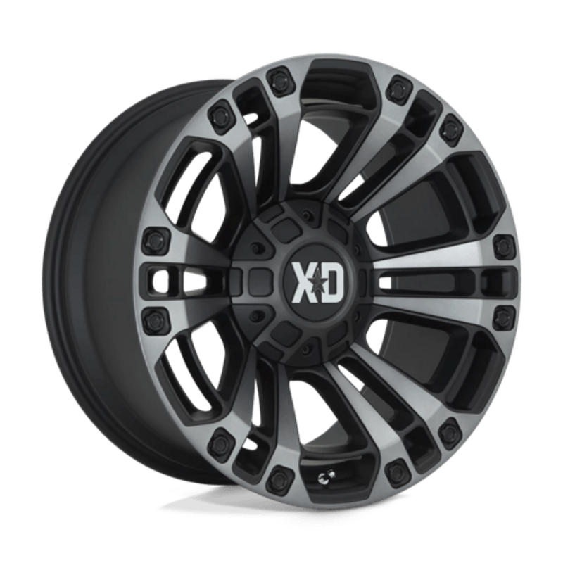 XD XD851 Monster 3 20x9" 8x170 ET18, Noir Satiné, Teinte Grise