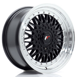 Japan Racing JR-9 16x7.5" (4 & 5 trous - sur mesure) ET25, Noir Brillant
