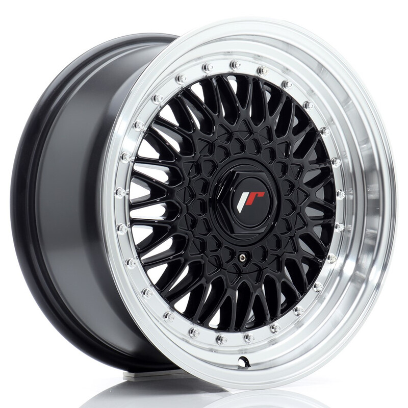 Japan Racing JR-9 16x7.5" (4 & 5 trous - sur mesure) ET25, Noir Brillant
