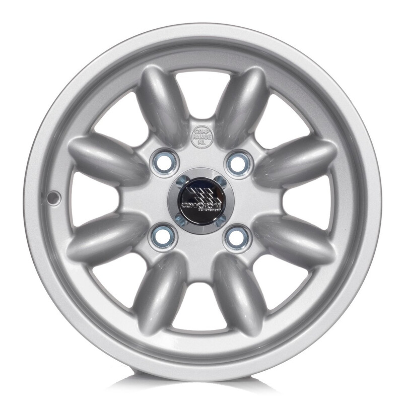 Jante Compomotive ML 1372 13x7" 4x108 ET0, Argent (Ford - 63.5 mm)