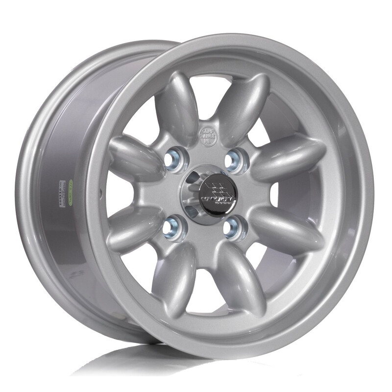 Jante Compomotive ML 1372 13x7" 4x100 ET0, Argent (VW/Opel/BMW - 73 mm)