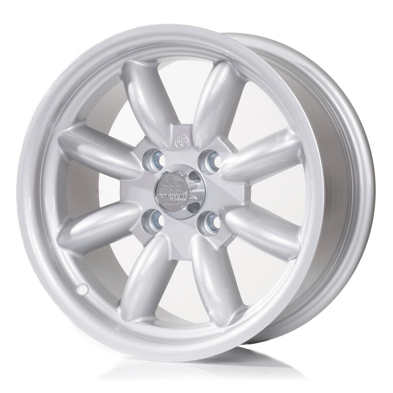 Jante Compomotive ML 1573 15x7" 4x100 ET20, Argent (Opel/VW/Mazda  - 73 mm)