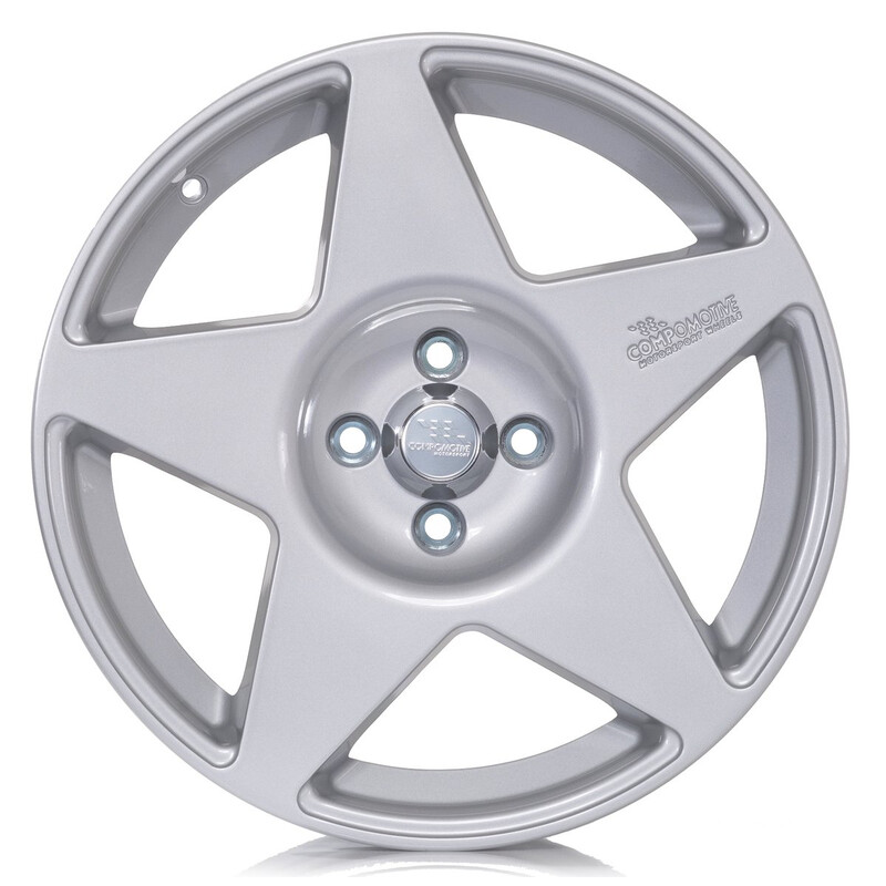 Jante Compomotive MO 1773 17x7" 4x100 ET35, Argent (Opel/VW/Mini - 73 mm)
