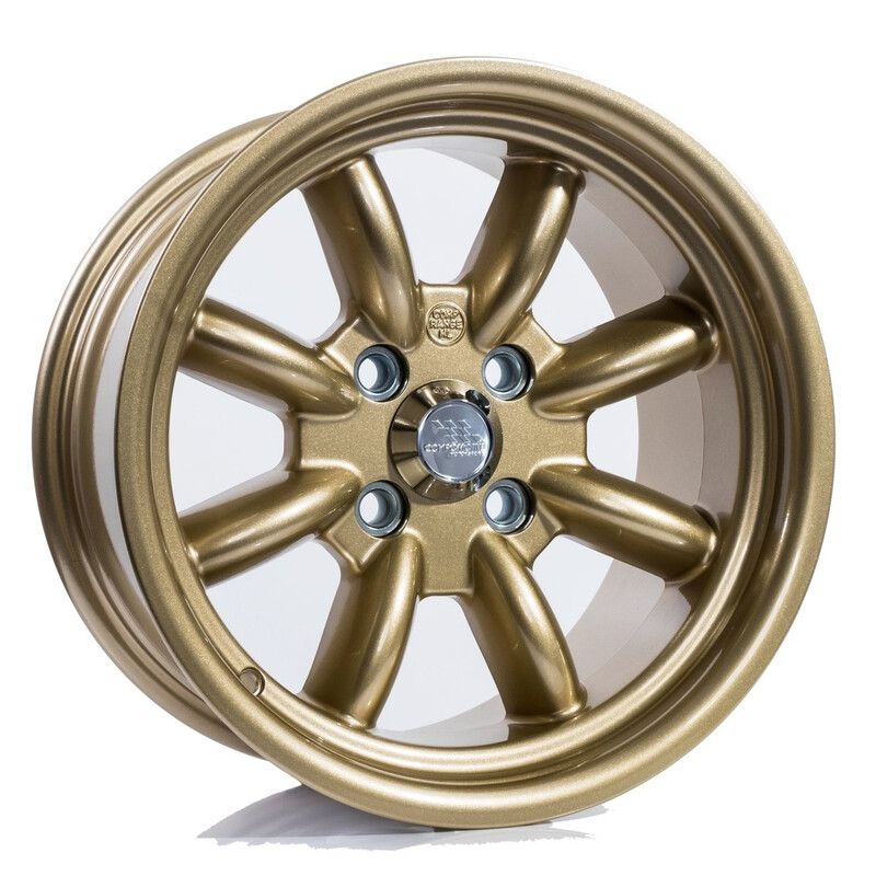 Jante Compomotive ML 1582 15x8" 4x108 ET0, Doré (Ford Groupe 4 - 63/78 mm)