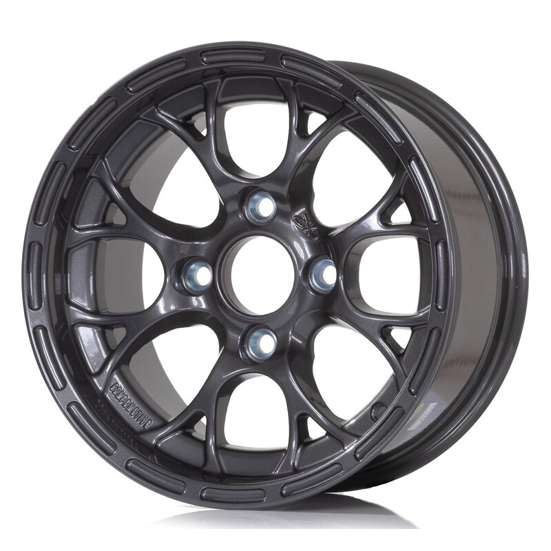 Jante Compomotive CXR 1363 13x6" 4x108 ET24, Gris Métallisé (Caterham Av. - 63.5 mm)