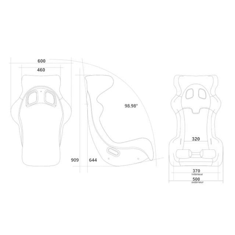 Siège Baquet Atech Extreme S-2 (FIA)