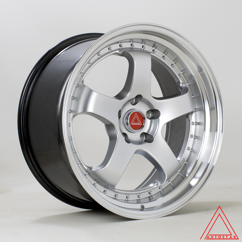 Autostar GT5R 19x9.5" 5x114.3 ET22, Gris Argenté / Poli