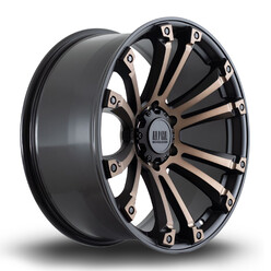 Rota Maverick 20x9" 6x139.7 ET40, Noir Satiné, Branche Bronze