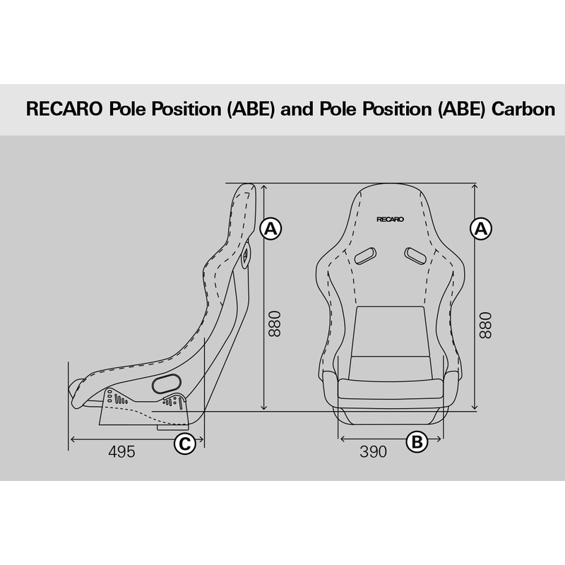 Siège Baquet Recaro Pole Position (TÜV & ABE)