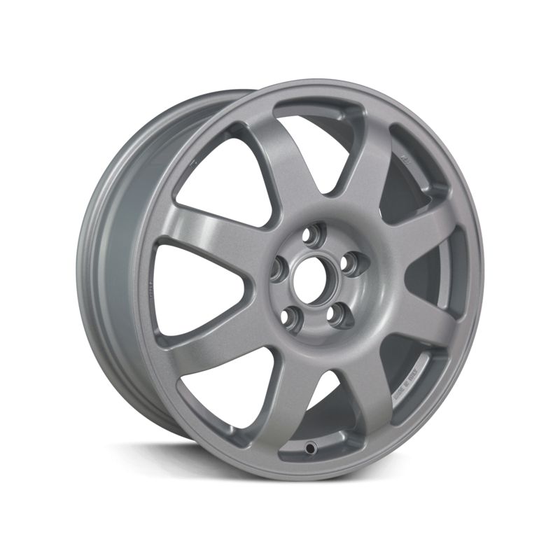 Jante Evo Corse SB9Ragno 17x7" 4x100 ET35, Gris Argenté (Renault Clio)