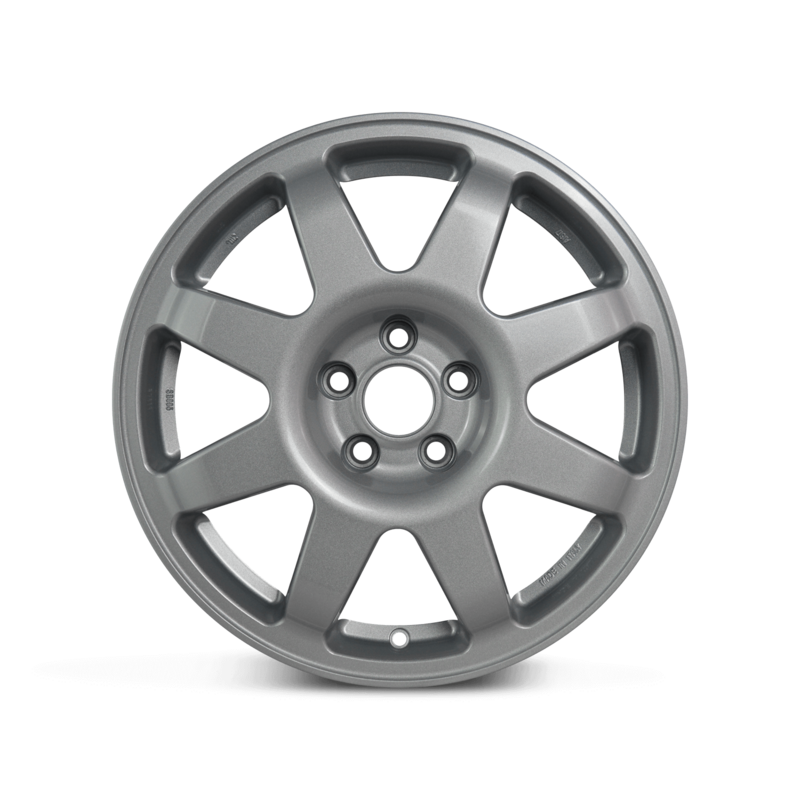 Jante Evo Corse SB9Ragno 17x7" 4x100 ET43, Gris Argenté