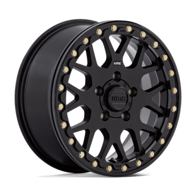 KMC KS235 Grenade Beadlock 15.0x6" 5x114.3 ET38, Noir Satiné