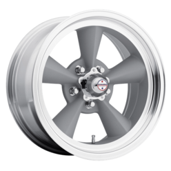 American Racing Vintage VN309 TT O 15.0x8.5" 5x114.3 ET-24, Gris Vintage, Rebord Poli