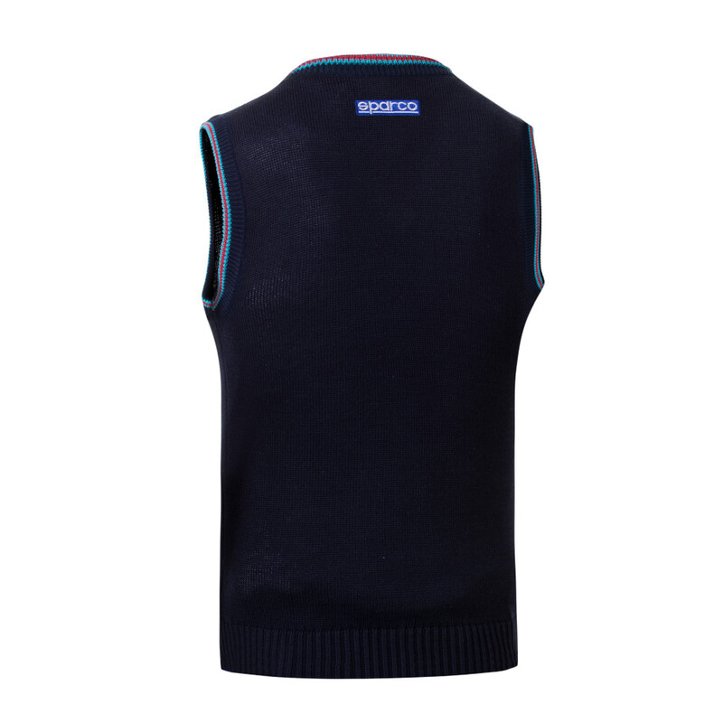 Gilet en Coton Sparco Martini Racing Bleu Marine