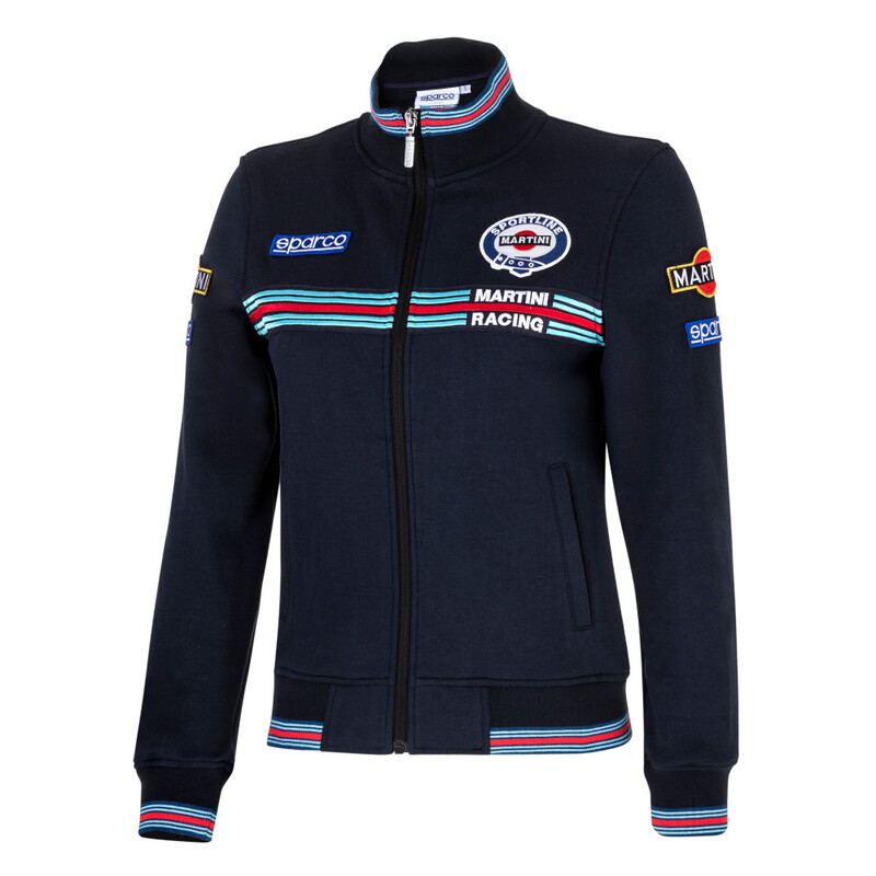 Sweat\u0020Zipp\u00E9\u0020Sparco\u0020Martini\u0020Racing\u0020Femme\u0020Bleu