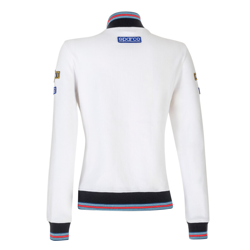 Sweat Zippé Sparco Martini Racing Femme Blanc