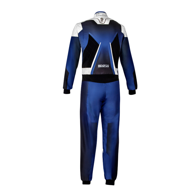 Combinaison Karting Sparco Prime K Bleue & Blanche (FIA 8877-2022)