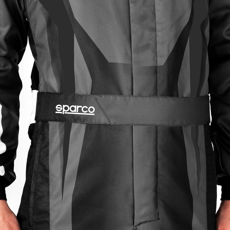 Combinaison Karting Sparco Prime K Noire & Grise (FIA 8877-2022)