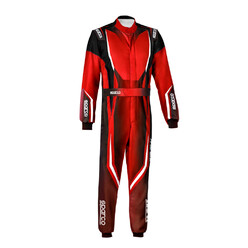 Combinaison Karting Sparco Prime K Enfant Noire & Rouge (FIA 8877-2022)