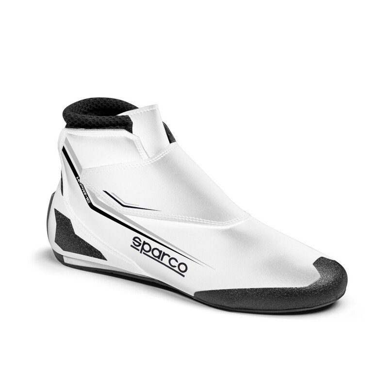 Bottines\u0020Karting\u0020Sparco\u0020K\u002DPrime\u0020Blanches\u0020\u0026\u0020Noires\u0020\u0028FIA\u00208877\u002D2022\u0029