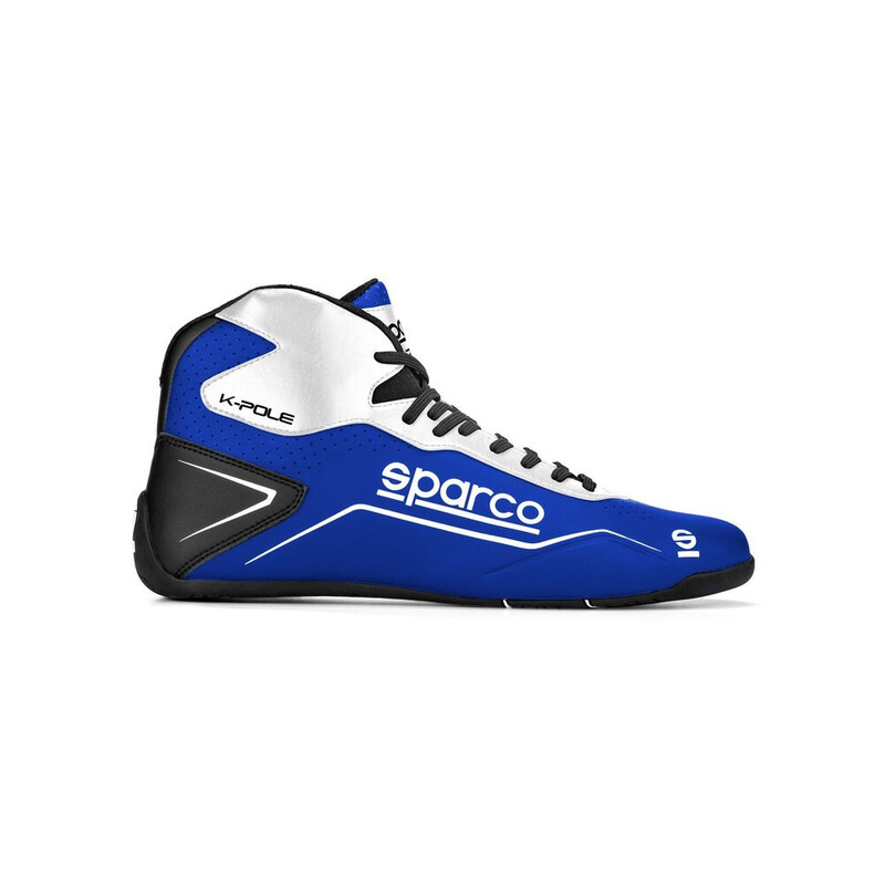 Bottines\u0020Karting\u0020Sparco\u0020K\u002DPole\u0020Bleues\u0020\u0026\u0020Blanches