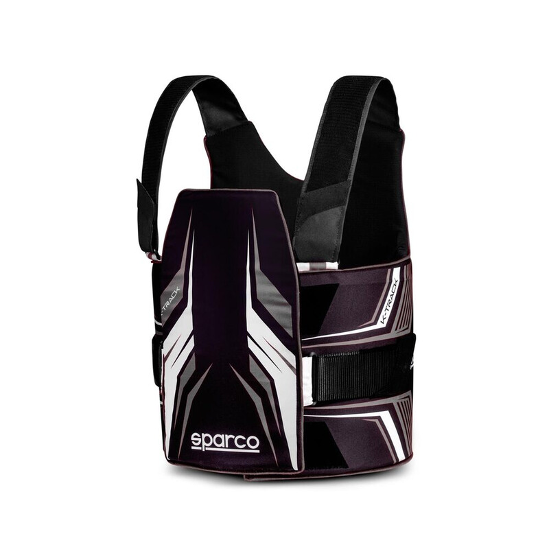 Gilet Protège-Côtes Karting Sparco K-Track Noir & Blanc (FIA 8870-2018)