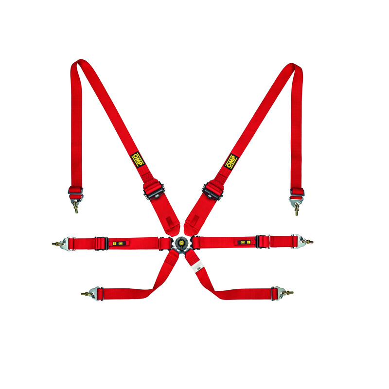 Harnais 6 Points 3"+2" OMP ONE Endurance (FIA, Hans)