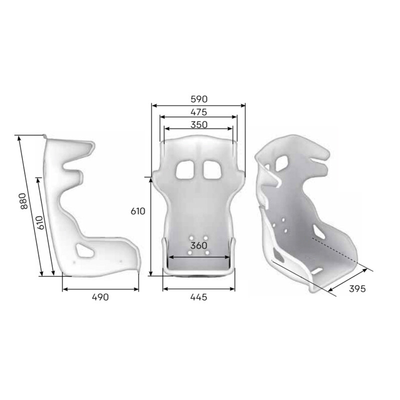 Siège Baquet OMP HTE-ONE LITE FIA 8862-2009