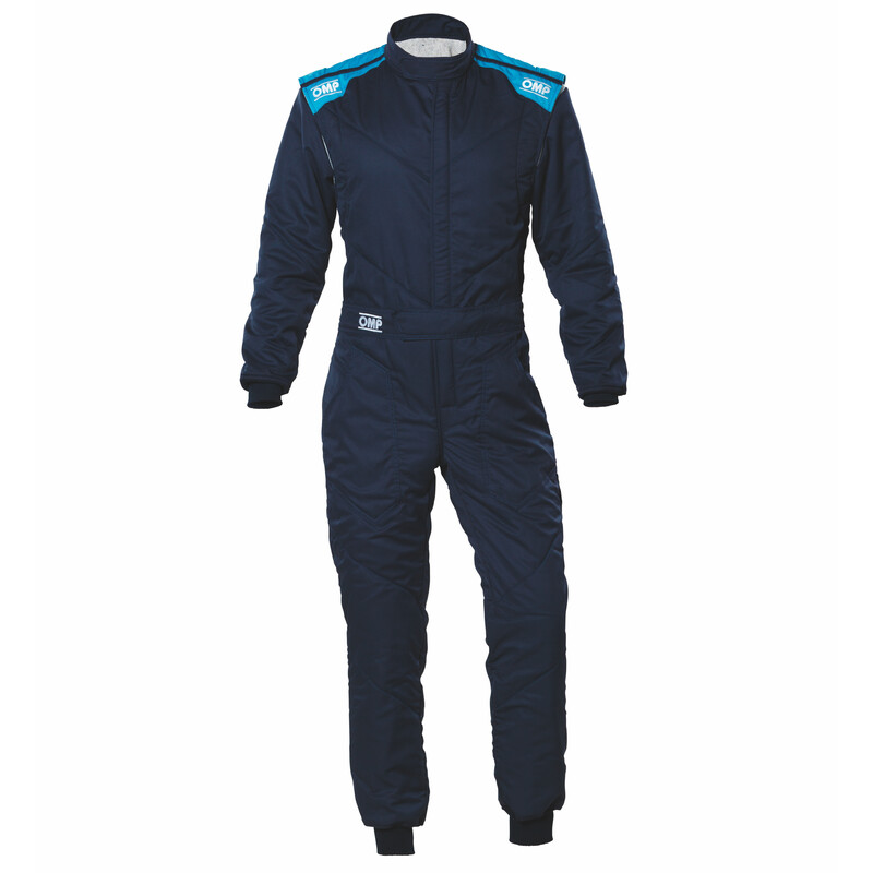 Combinaison\u0020OMP\u0020First\u002DS\u0020Bleue\u0020Marine\u0020\/\u0020Cyan\u0020\u0028FIA\u00208856\u002D2018\u0029