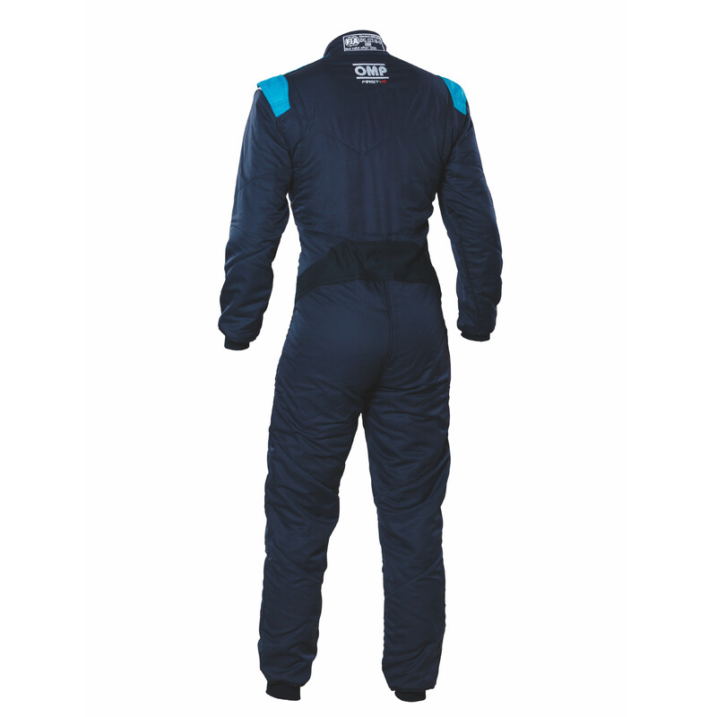 Combinaison\u0020OMP\u0020First\u002DS\u0020Bleue\u0020Marine\u0020\/\u0020Cyan\u0020\u0028FIA\u00208856\u002D2018\u0029