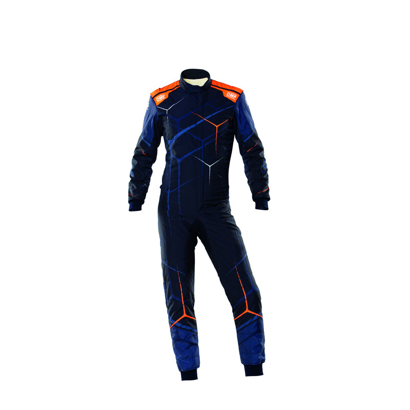 Combinaison\u0020OMP\u0020ONE\u0020ART\u0020Bleue\u0020Marine\u0020\/\u0020Orange\u0020Fluo\u0020\u0028FIA\u00208856\u002D2018\u0029