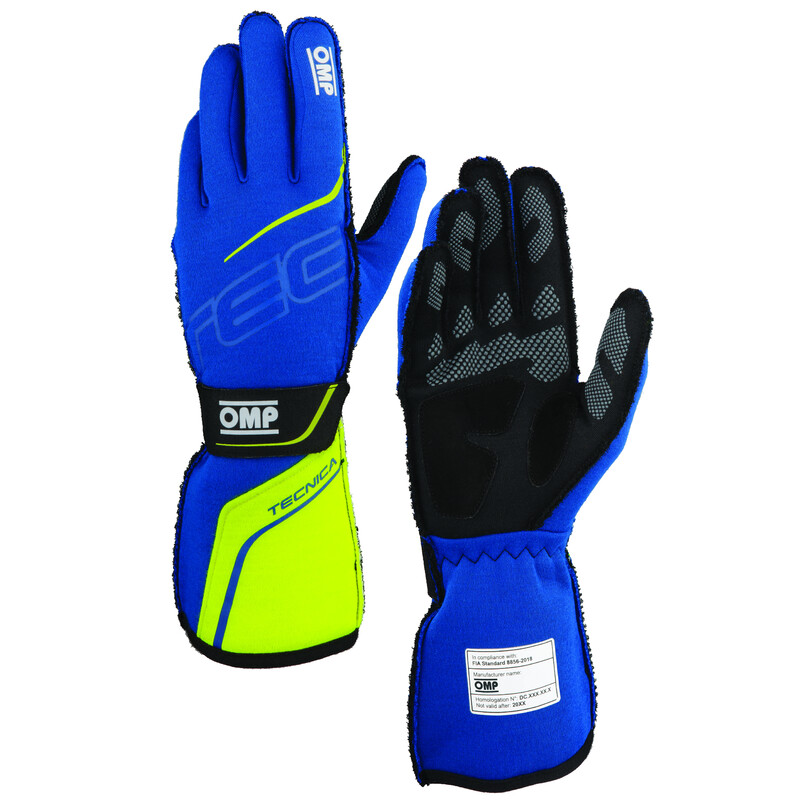 Gants\u0020OMP\u0020Tecnica\u0020Bleus\u0020Roi\u0020\/\u0020Jaunes\u0020Fluo