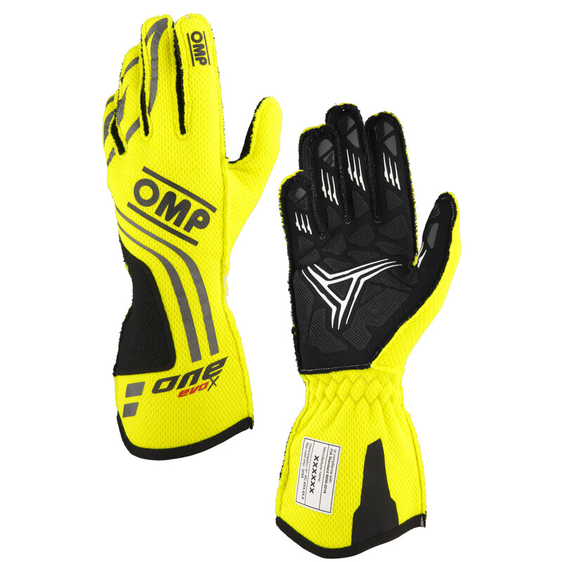 Gants\u0020OMP\u0020ONE\u0020EVO\u002DX\u0020Jaunes\u0020Fluo