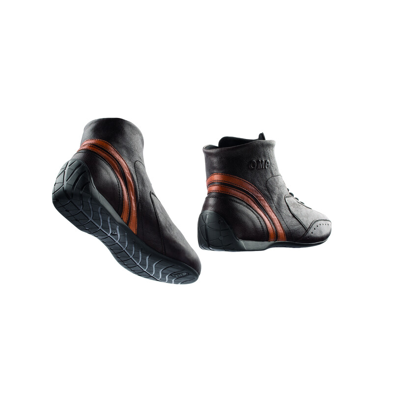 Bottines OMP Carrera Low - Marron Foncé (FIA)