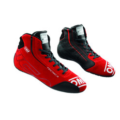 Bottines OMP Tecnica - Noires / Rouges (FIA)