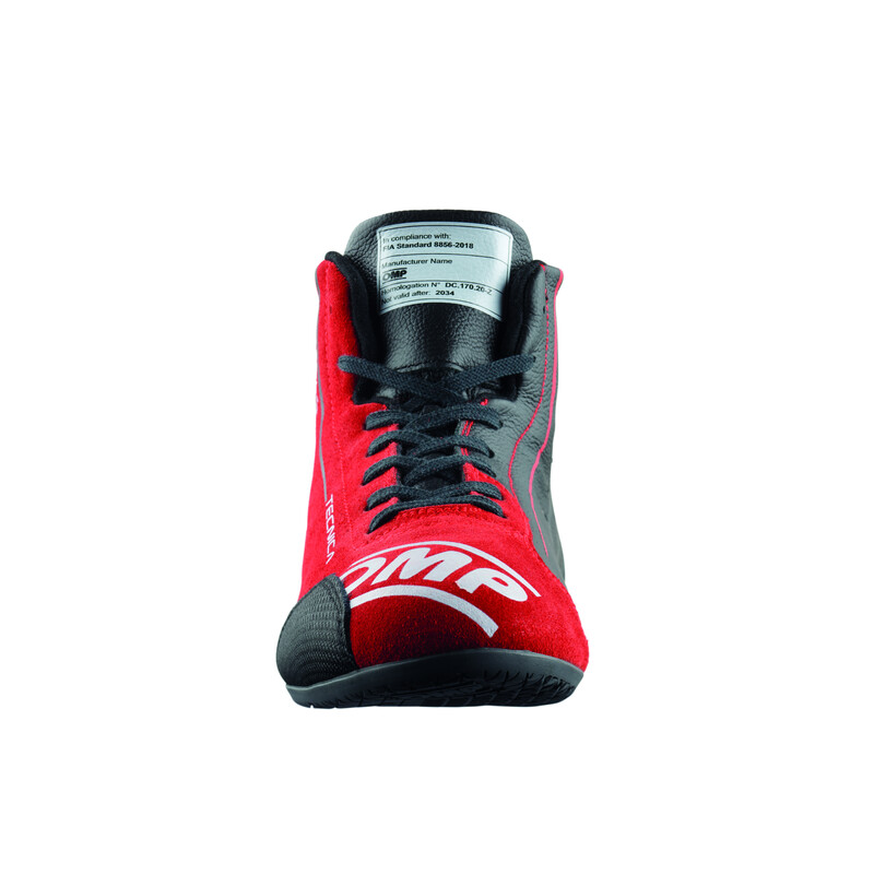 Bottines OMP Tecnica - Noires / Rouges (FIA)