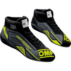 Bottines OMP Sport - Noires / Jaunes Fluo (FIA)