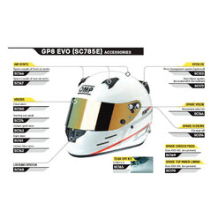 Accessoires pour Casque OMP GP8 EVO