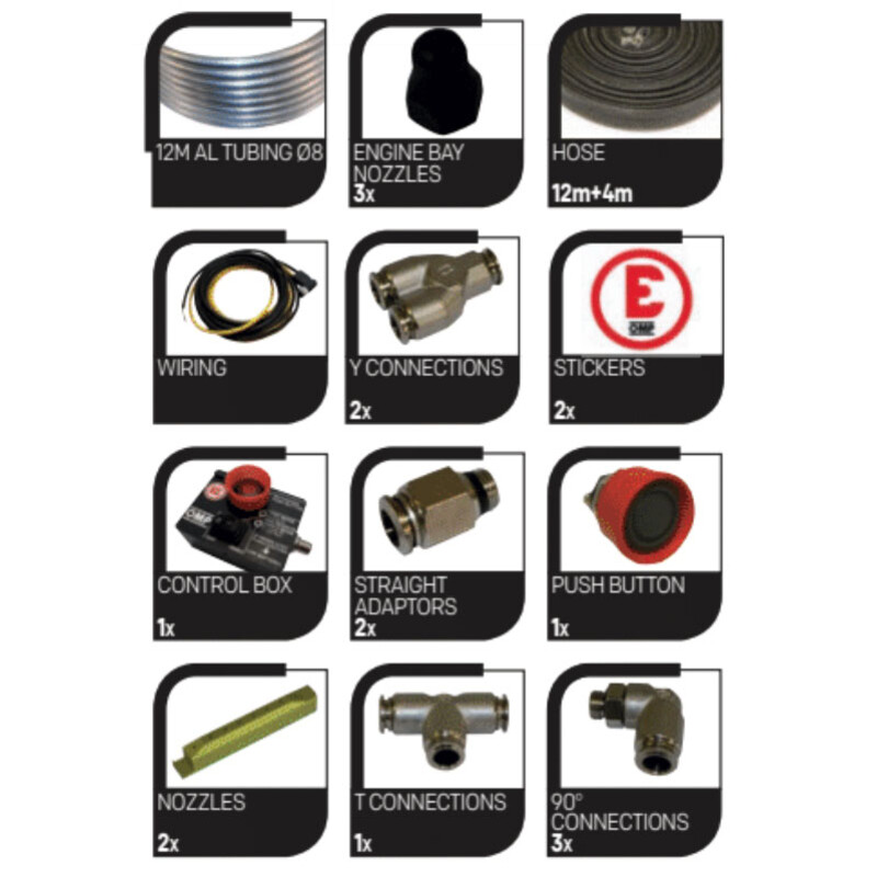 Kit Extincteur Automatique OMP CESAL5SE 3.4 kg Novec 1230 (FIA)
