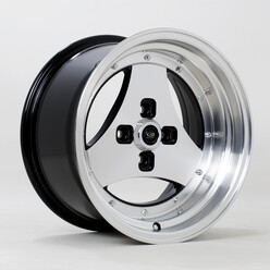 Rota Triad 15x8" 4x114.3 ET0, Gris Argenté & Noir