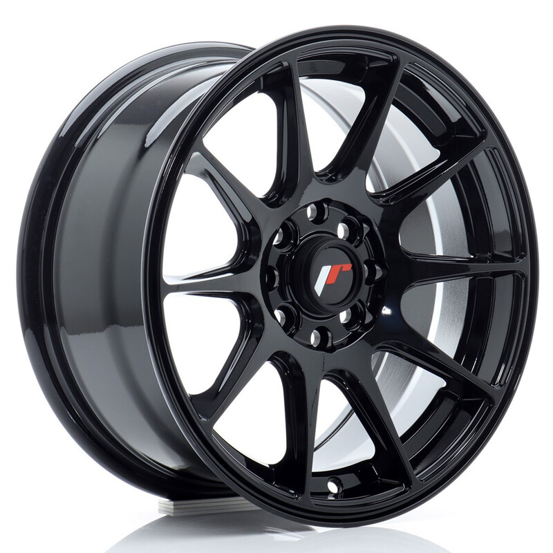 Japan Racing JR-11 15x7" 4x100/108 ET30, Noir Brillant