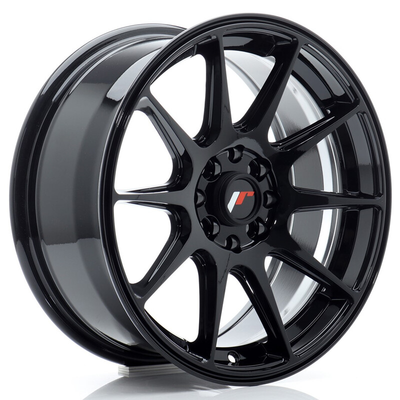 Japan Racing JR-11 16x7" 4x100/114.3 ET30, Noir Brillant