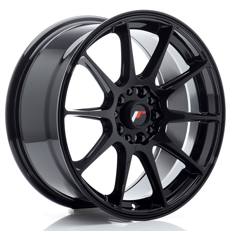 Japan Racing JR-11 17x8" 4x100/108 ET25, Noir Brillant