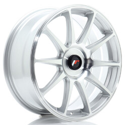 Japan Racing JR-11 18x7.5" (4 & 5 trous - sur mesure) ET20-40, Gris Argenté