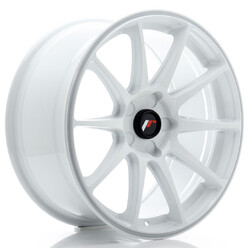 Japan Racing JR-11 18x8.5" (5 trous - sur mesure) ET20-40, Blanc