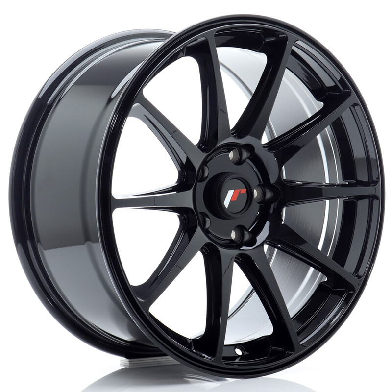Japan Racing JR-11 18x8.5" 5x112 ET40, Noir Brillant