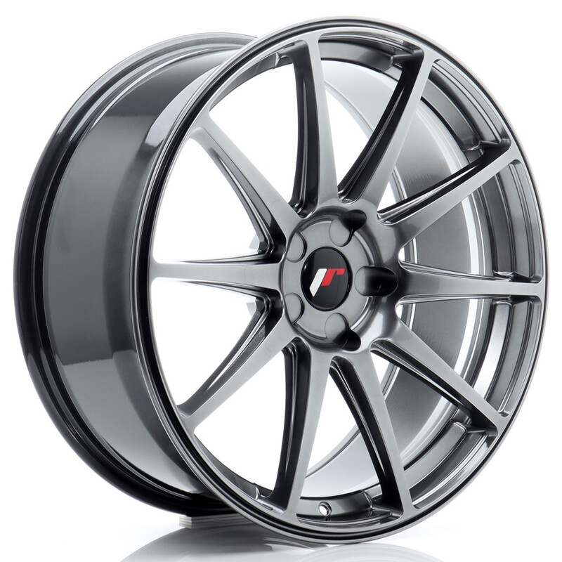 Japan Racing JR-11 20x8.5" (5 trous - sur mesure) ET20-35, Hyper Black