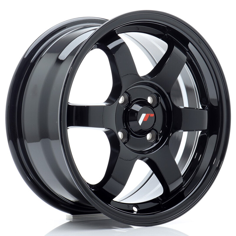 Japan Racing JR-3 15x7" 4x100 ET25, Noir Brillant