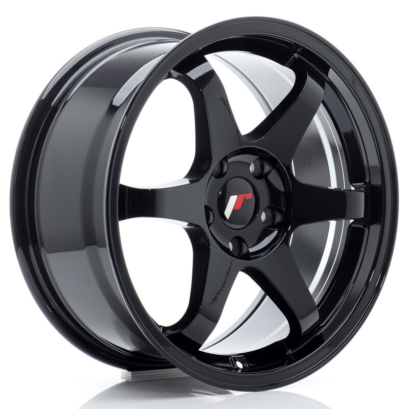 Japan Racing JR-3 17x8" 4x100 ET35, Noir Brillant